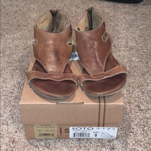 Bed Stu Soto sandals tan rustic